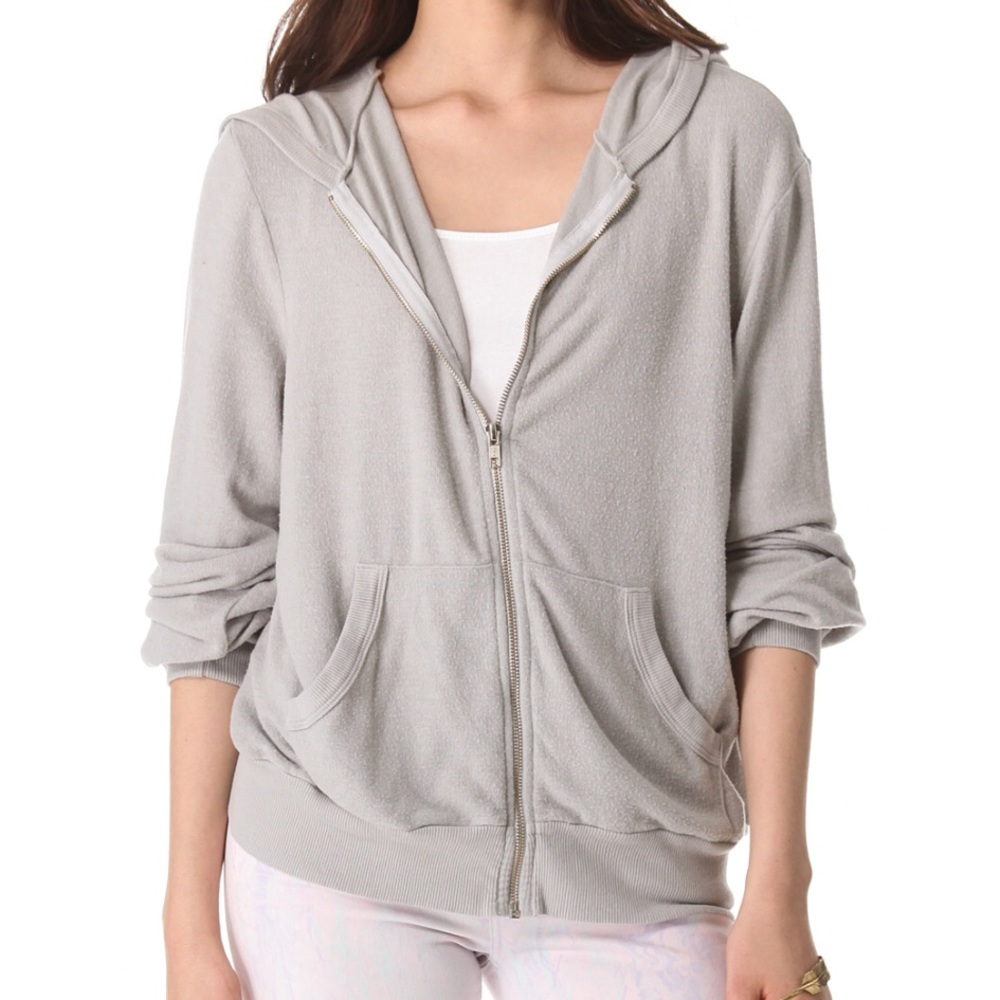 Wildfox grey zip up